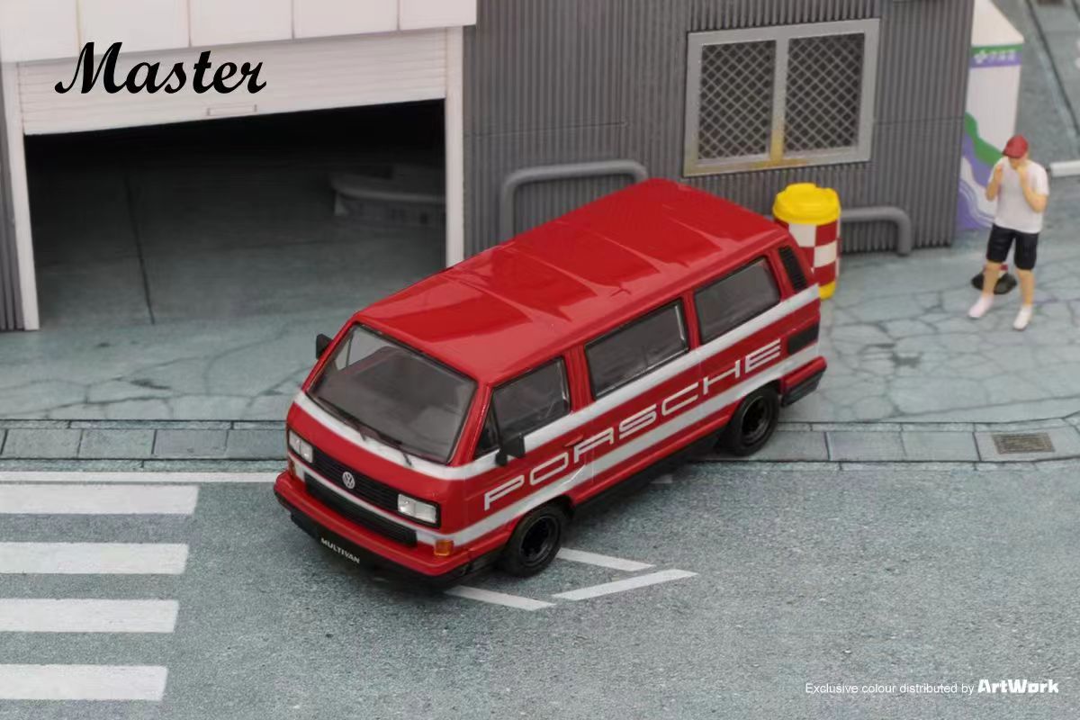 Auto a escala marca Master modelo Volkswagen T3 Carrera - Chido Toys