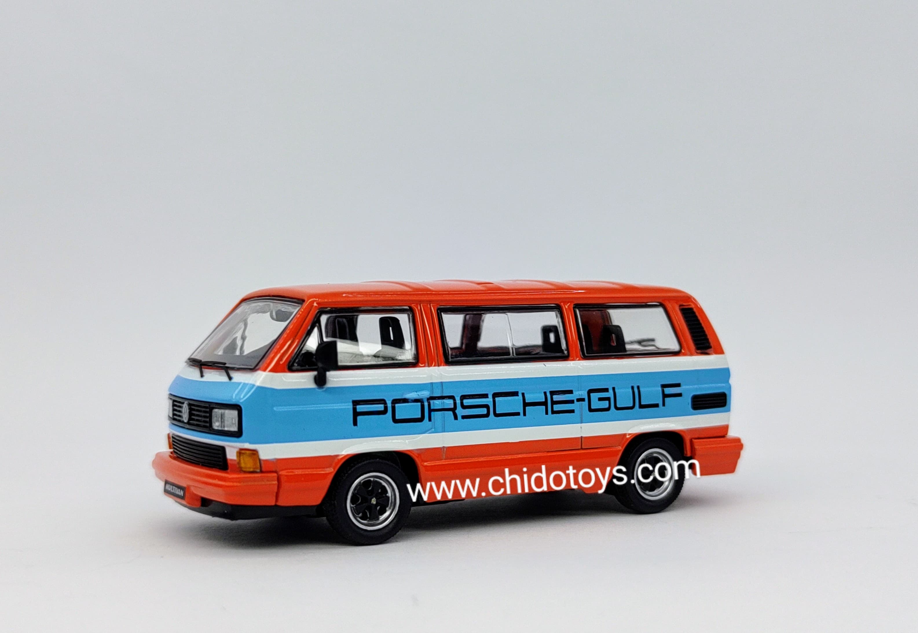 Auto a escala marca Master modelo Volkswagen T3 Carrera - Chido Toys