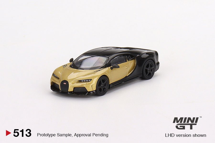 Auto a escala Marca Mini GT Bugatti Chiron Super Sport Gold - Chido Toys