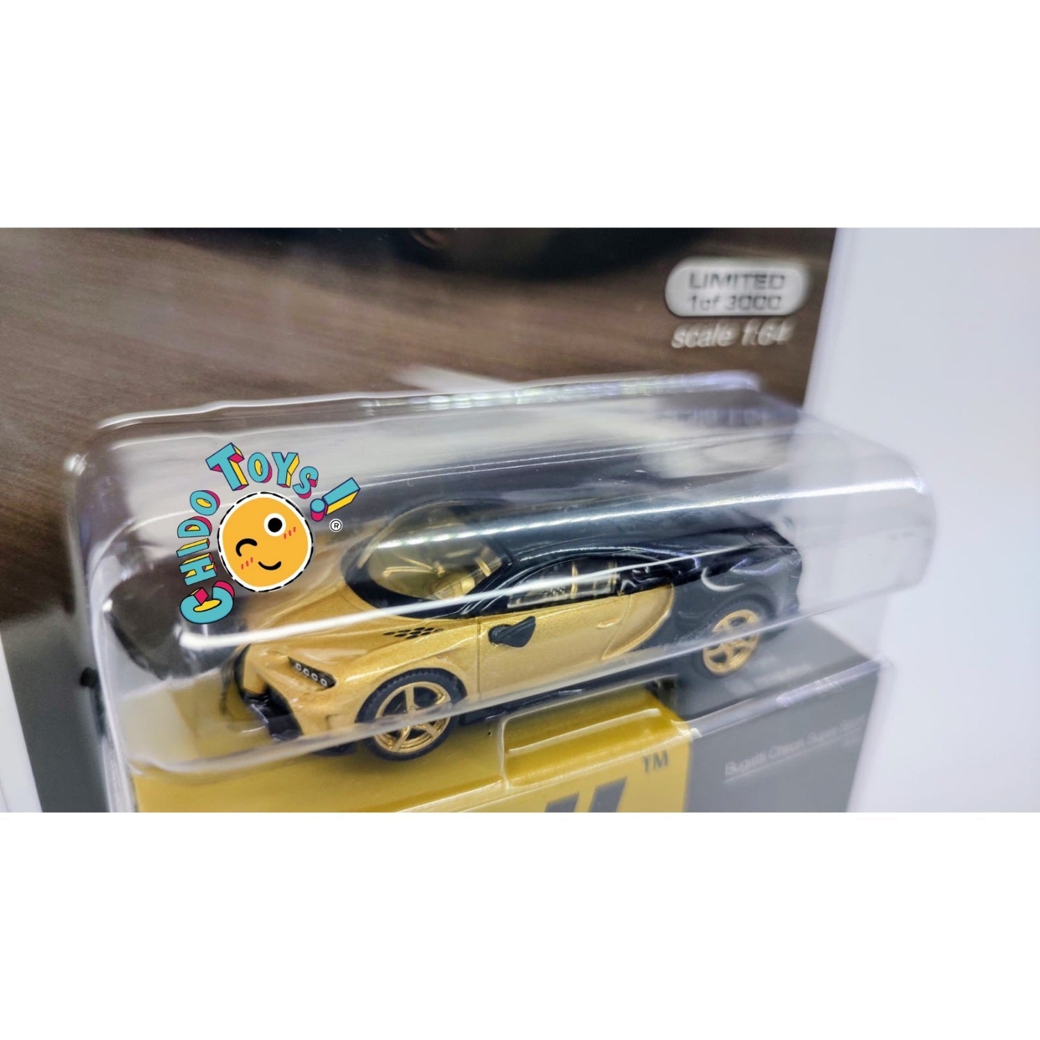 Auto a escala Marca Mini GT Bugatti Chiron Super Sport Gold CHASE - Chido Toys