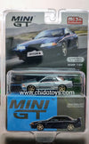 Auto a escala marca Mini GT, Chase Nissan Skyline GT - R Nismo S - Tune Dark Blue - Chido Toys