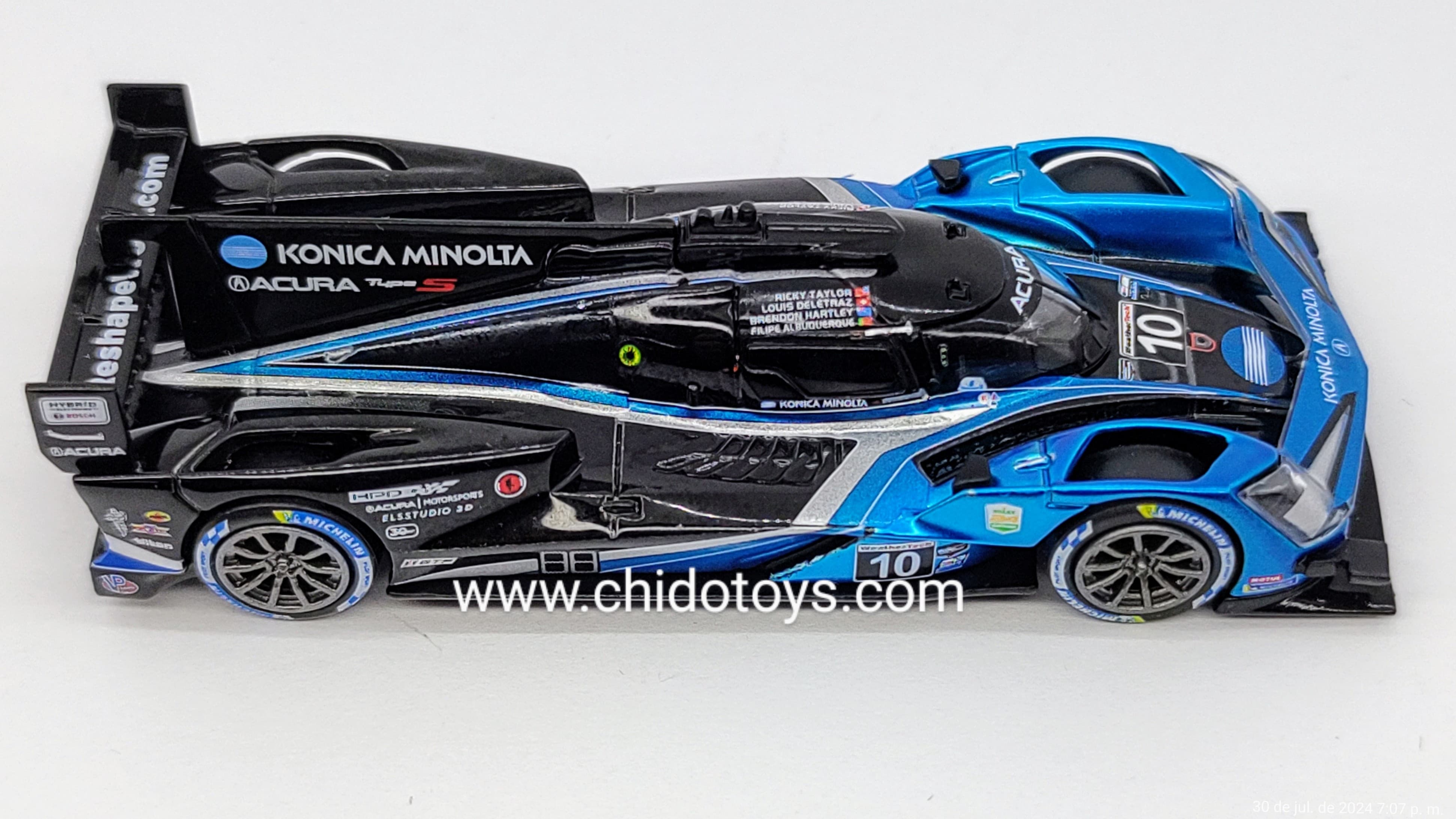 Auto a escala marca Mini GT, Modelo ACURA ARX GTP #10 IMSA 2023 - Chido Toys