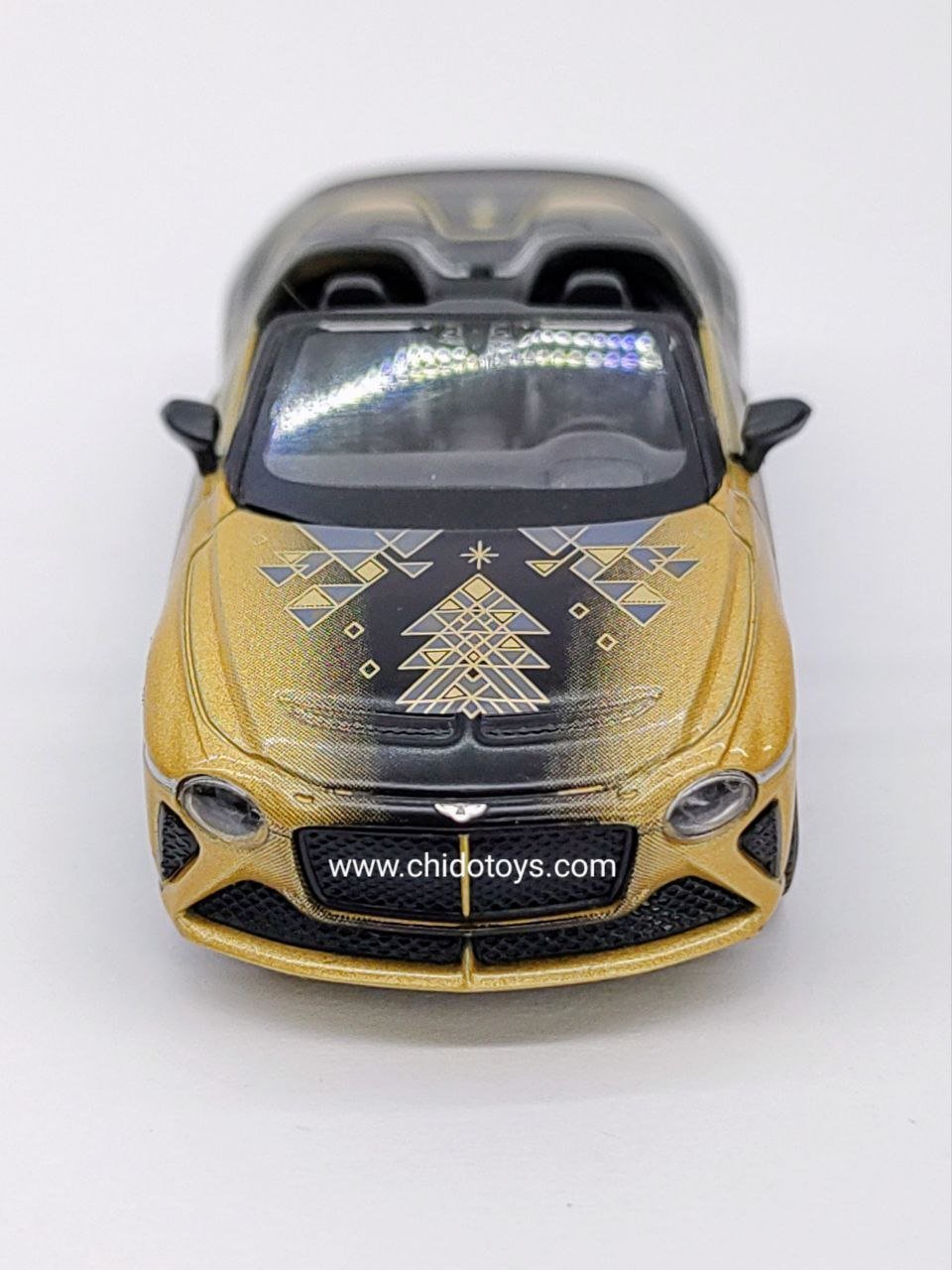 Auto a escala marca Mini GT, Modelo Bentley Muliner Bacalar, Edición Navidad 2023 - Chido Toys