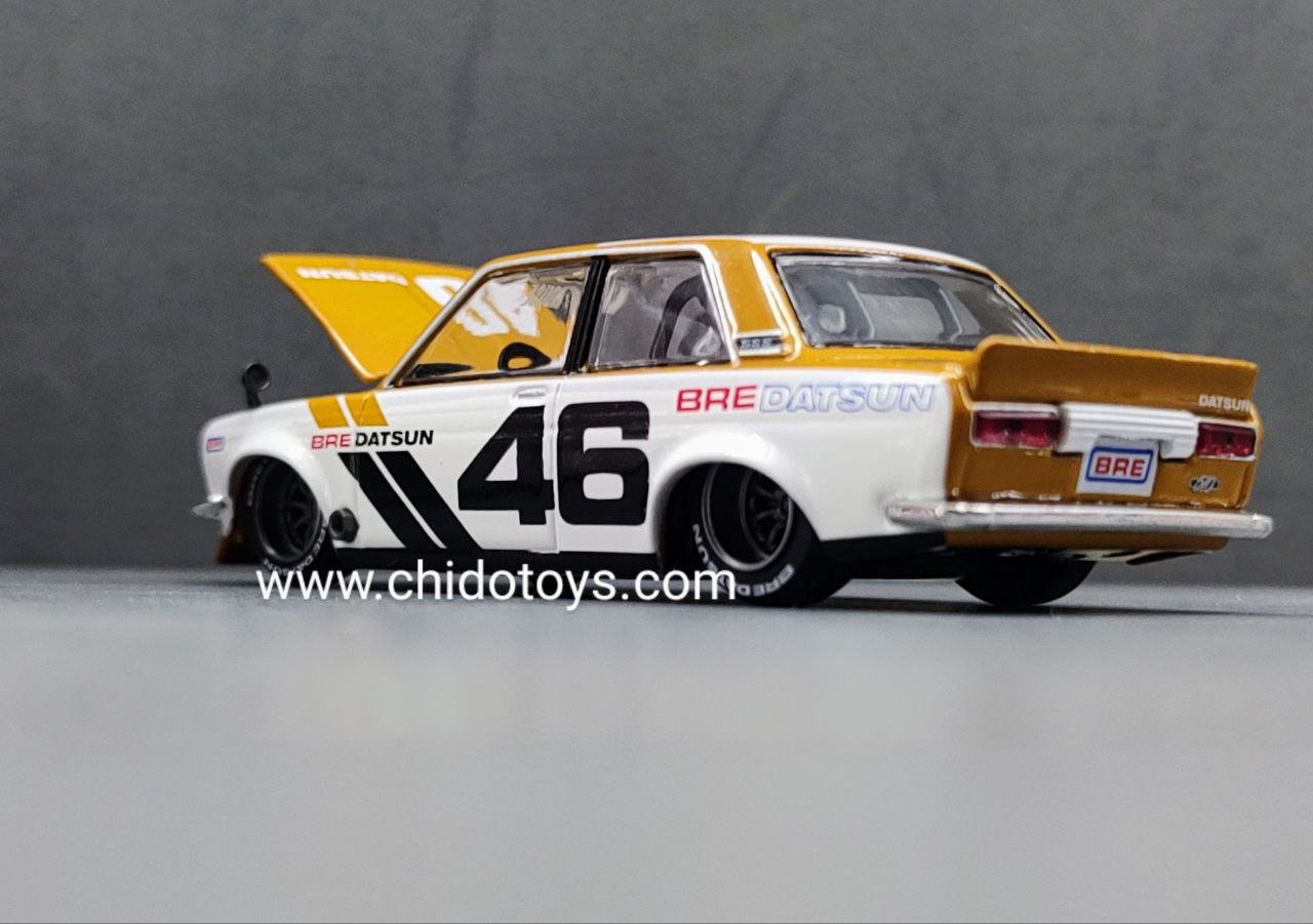 Auto a escala marca Mini GT modelo Kaido House x Mini GT Datsun 510 Street - Chido Toys