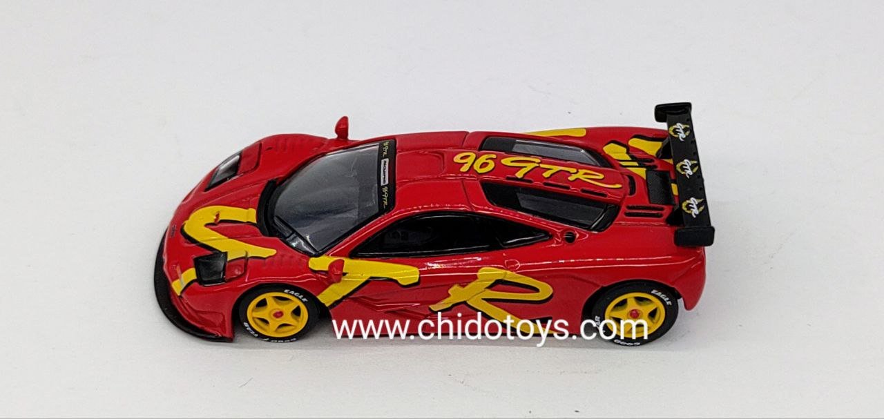 Auto a escala marca Mini GT, Modelo Mclaren F1 GTR - Chido Toys