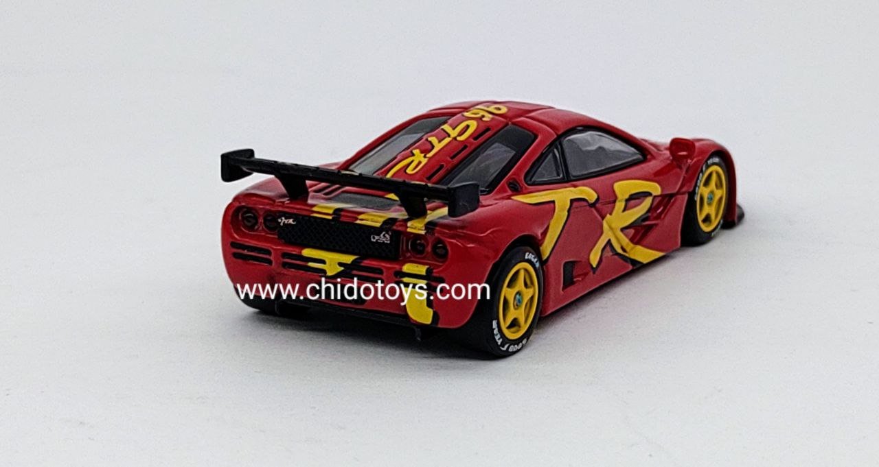 Auto a escala marca Mini GT, Modelo Mclaren F1 GTR - Chido Toys