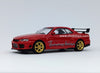 Mini GT Nissan Skyline GT-R R34 Tommykaira R-RZ rojo 1:64 MiJo Exclusives – blister sellado