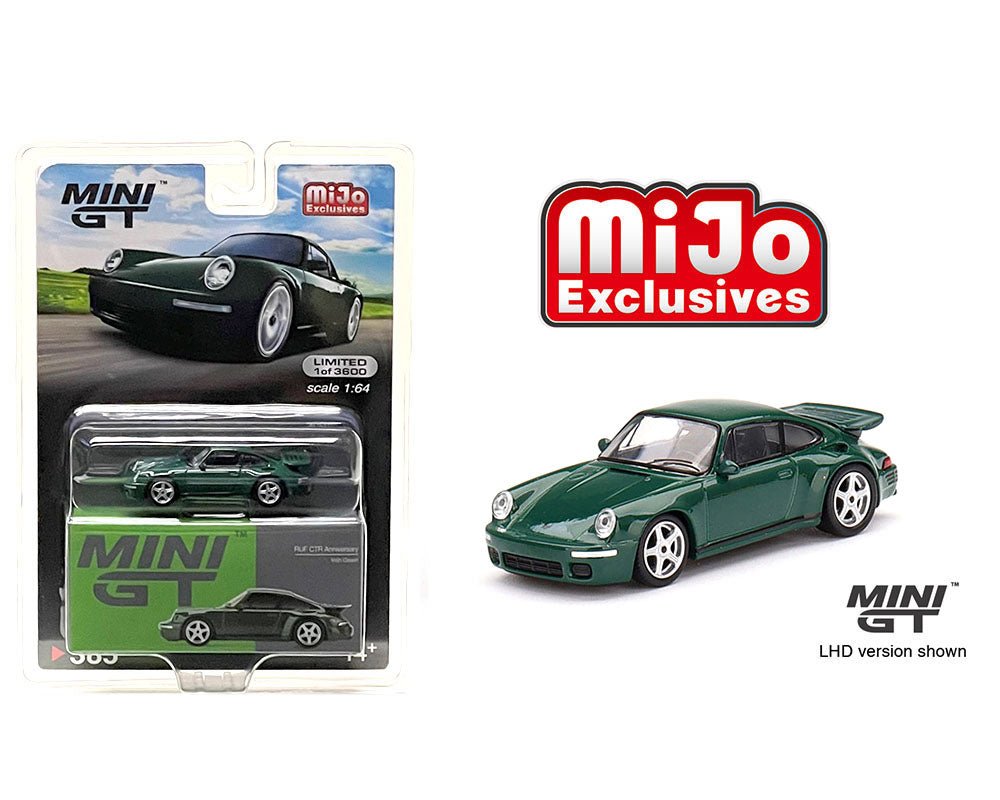 Auto a escala marca Mini GT, modelo Porsche RUF CTR Aniversario - Chido Toys