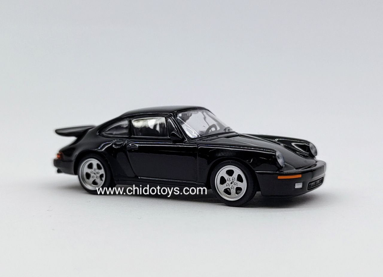 Auto a escala marca Mini GT, Modelo RUF CTR 1987 Black - Chido Toys