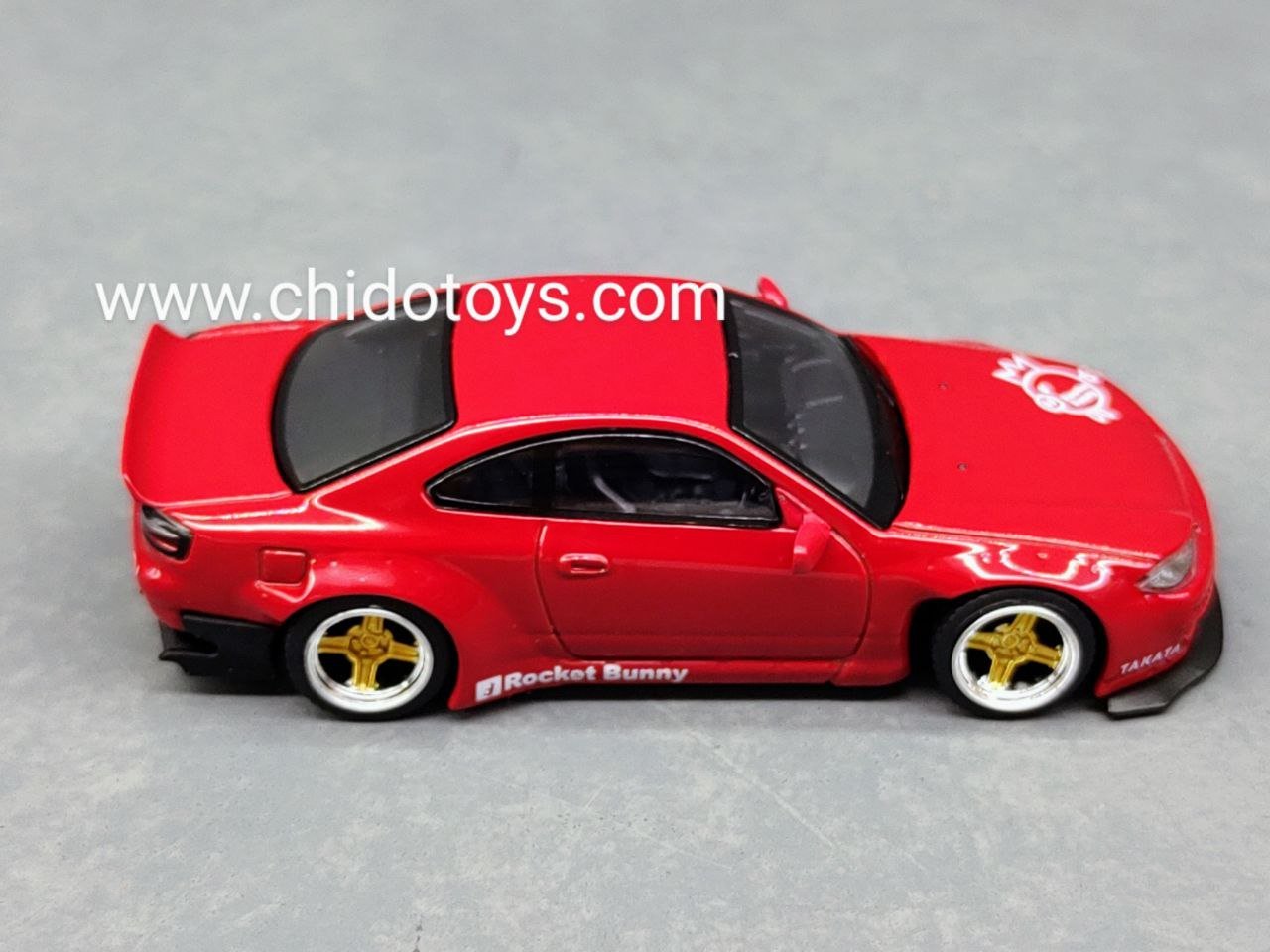 Auto a escala Marca Mini GT Nissan Silvia (S15) Rocket Bunny - Chido Toys