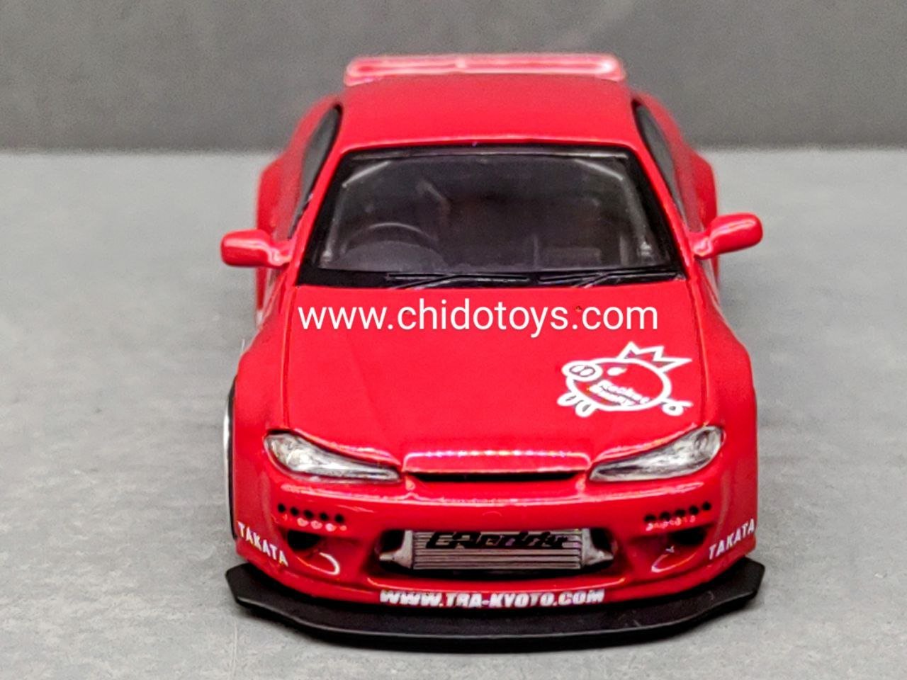 Auto a escala Marca Mini GT Nissan Silvia (S15) Rocket Bunny - Chido Toys