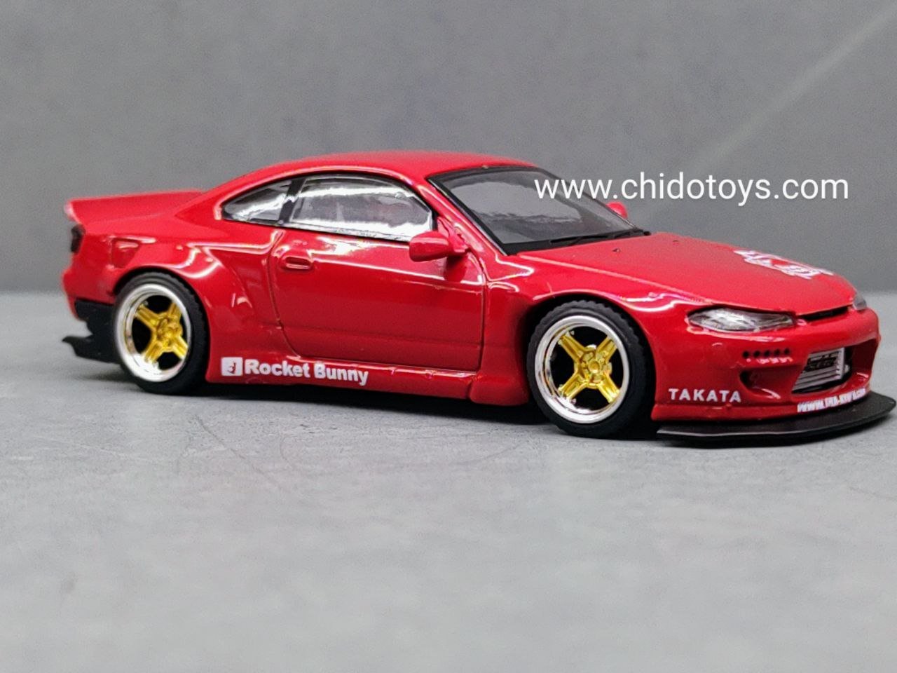 Auto a escala Marca Mini GT Nissan Silvia (S15) Rocket Bunny - Chido Toys