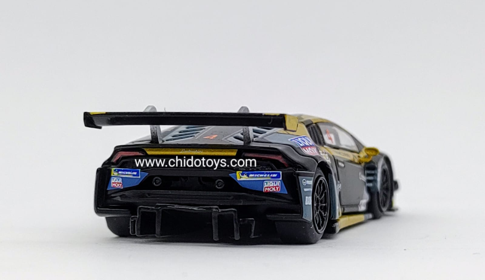 Auto a escala Marca Mini GT,Modelo Lamborghini Huracan GT3 EVO - Chido Toys