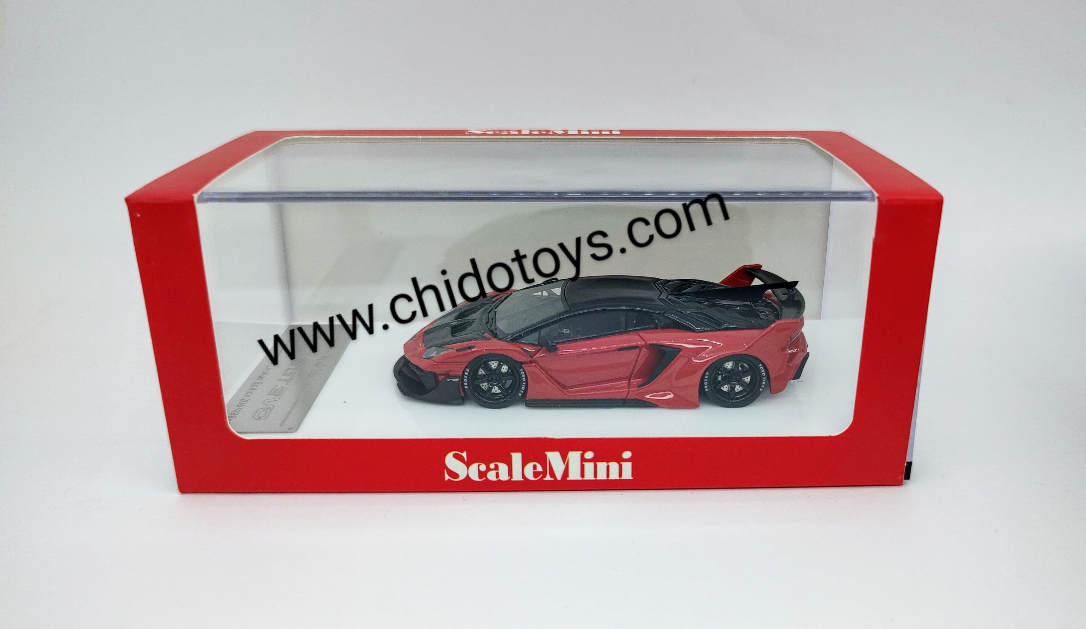 Auto a escala marca Mini Scale, Modelo LB - Silhouette Works Aventador GT EVO - Chido Toys