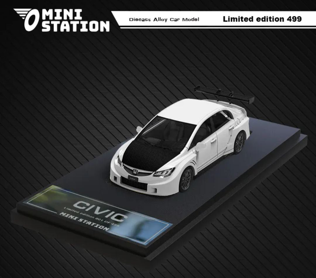 Auto a escala marca Mini Station, Modelo Honda Civic - Chido Toys