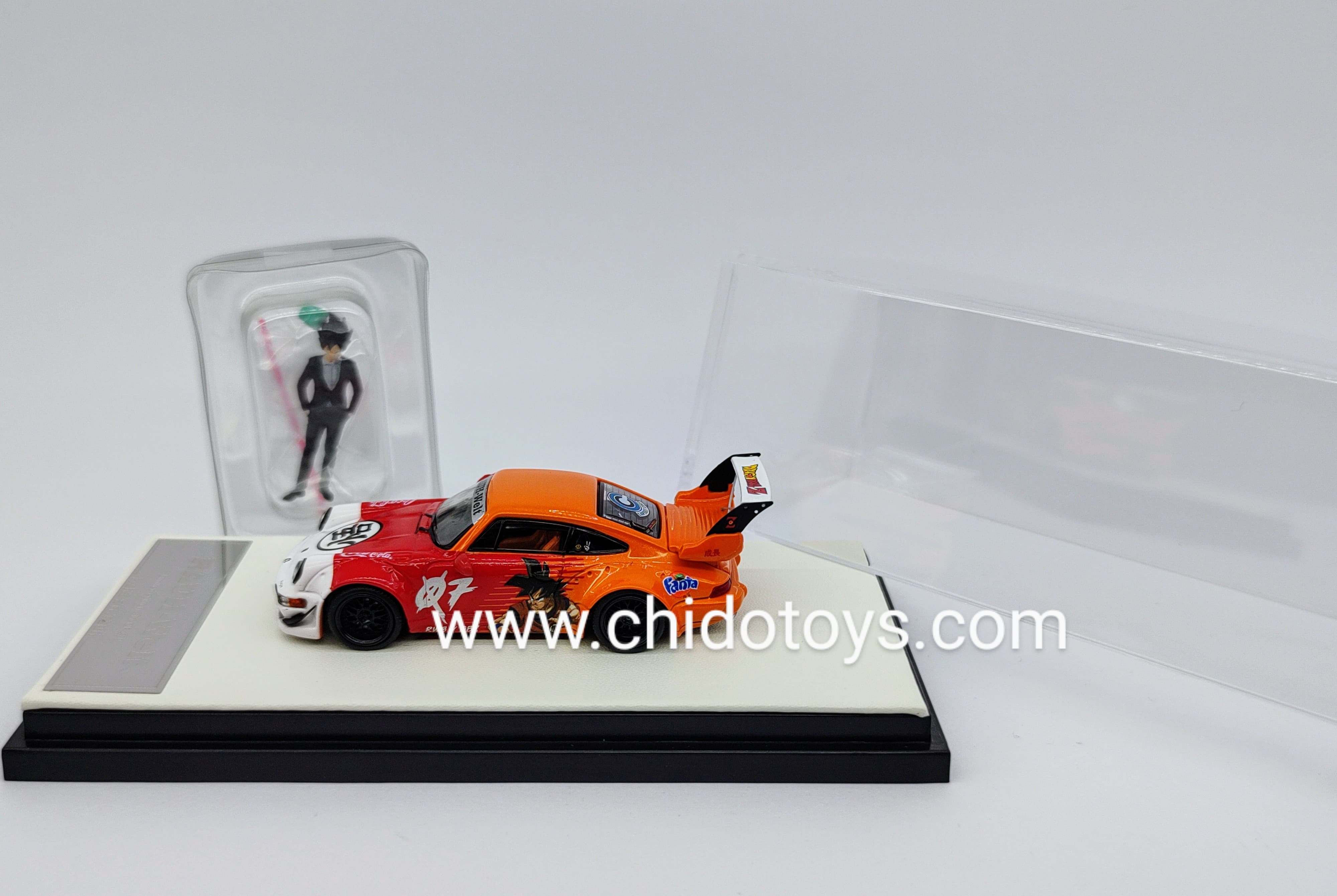 Auto a escala marca Mini Station modelo RWB Goku - Chido Toys