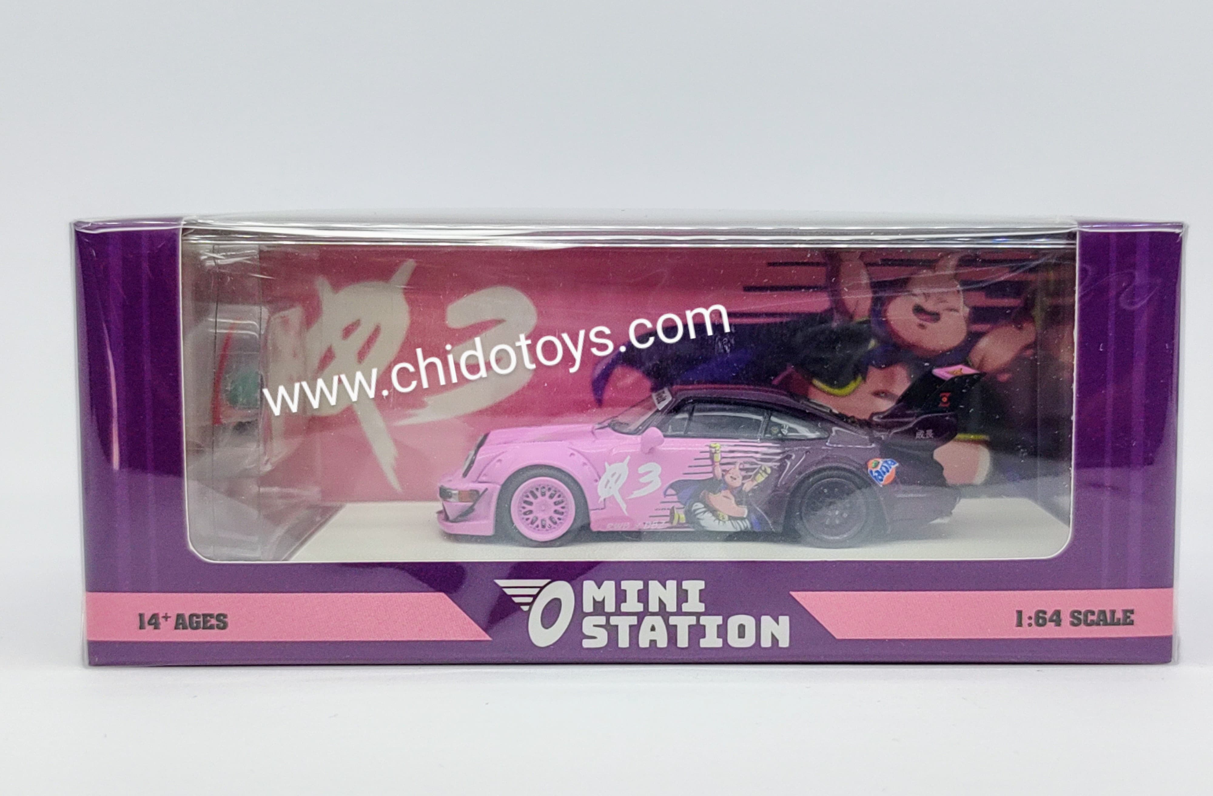 Auto a escala marca Mini Station modelo RWB Majin - Chido Toys