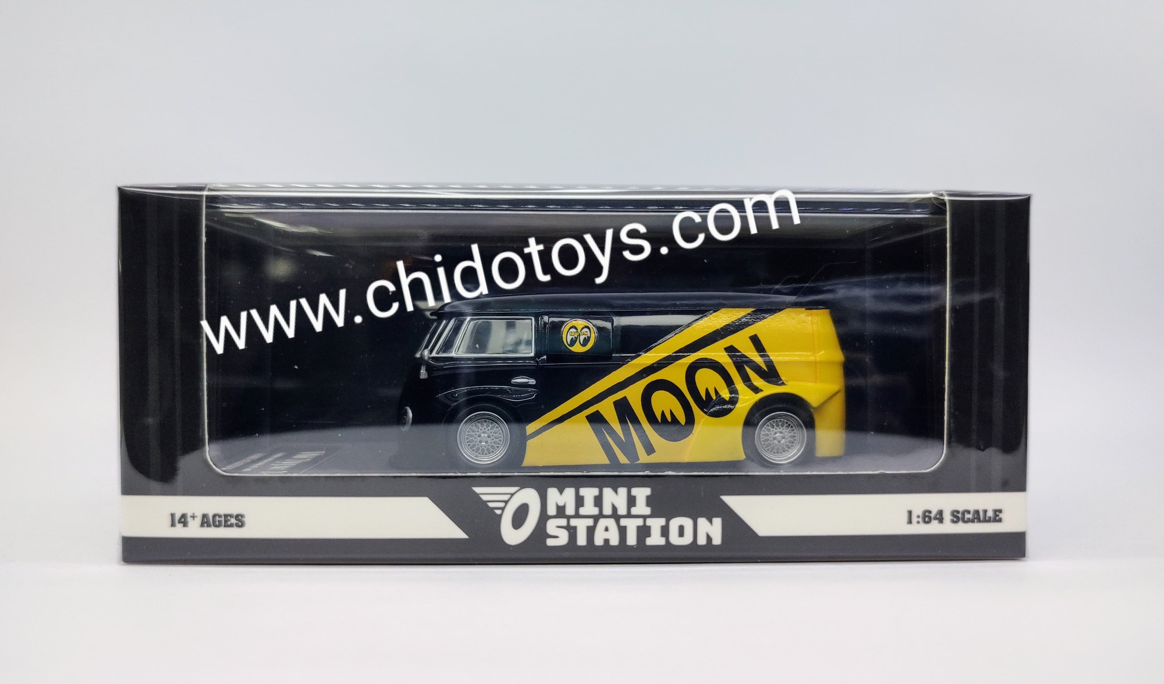 Auto a escala marca Mini Station, Modelo SET V.W Black - Chido Toys