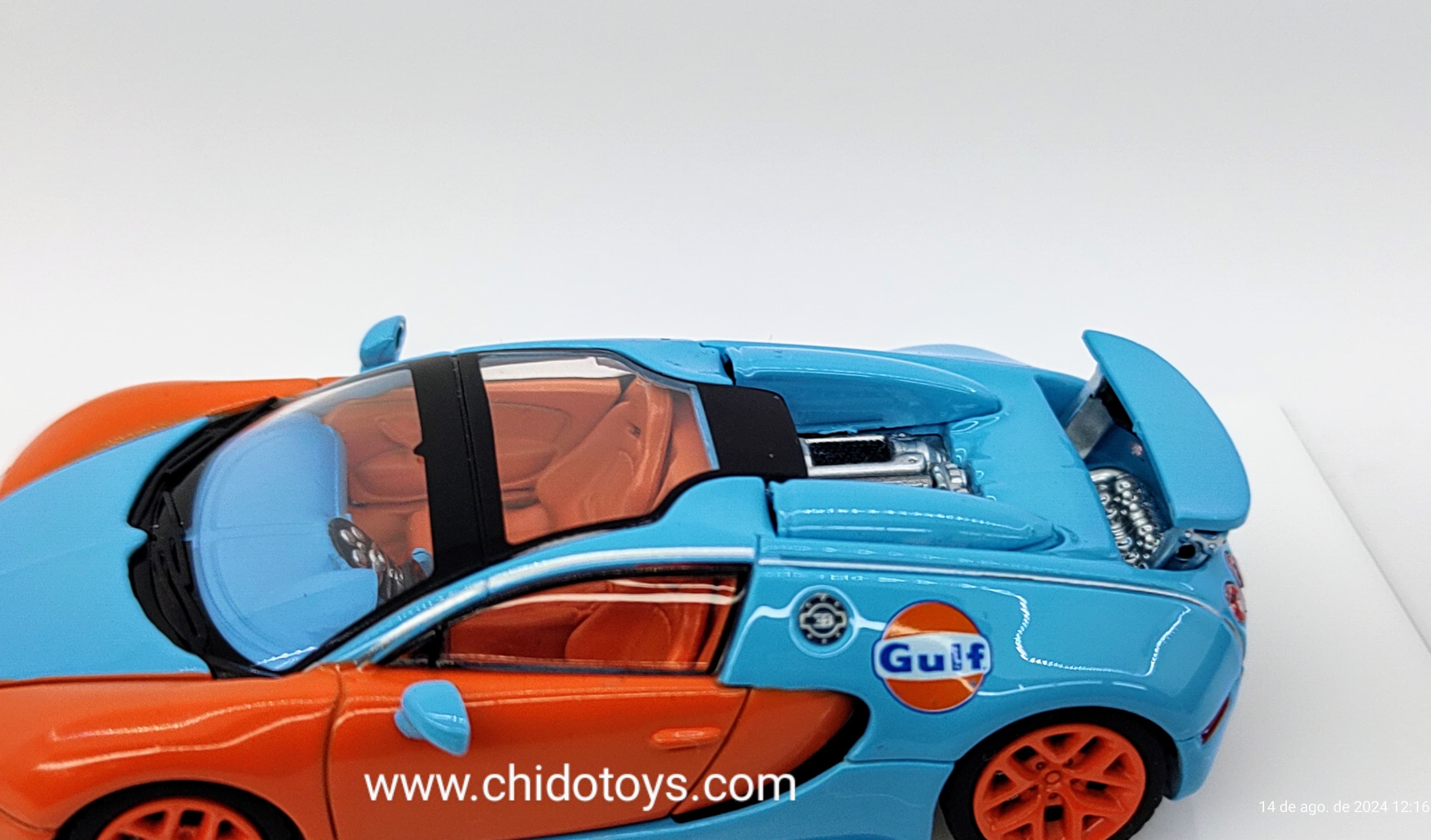 Auto a escala marca Mortal, Modelo Bugatti Veyron - Chido Toys