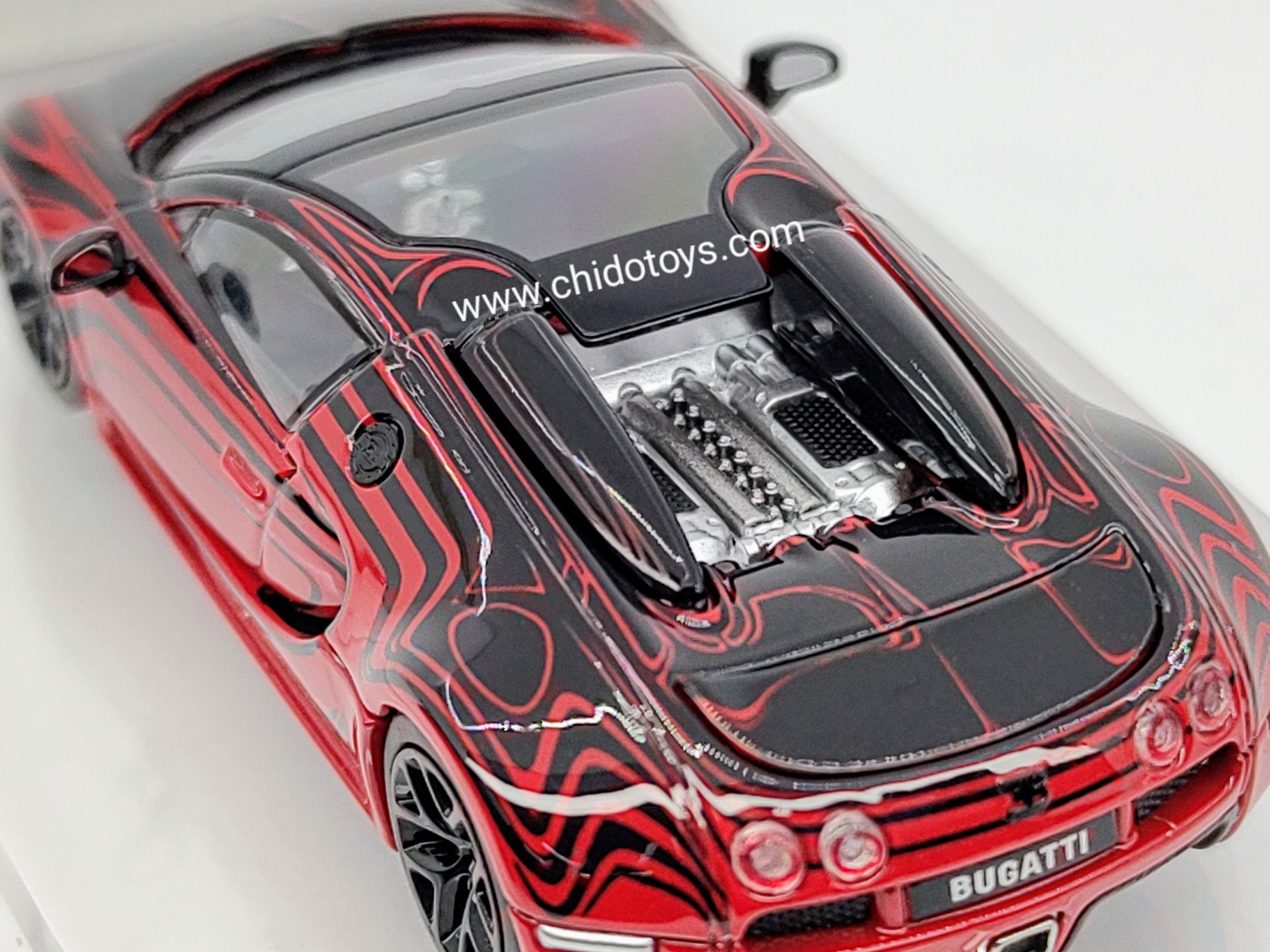 Auto a escala marca Mortal, Modelo Bugatti Veyron - Chido Toys