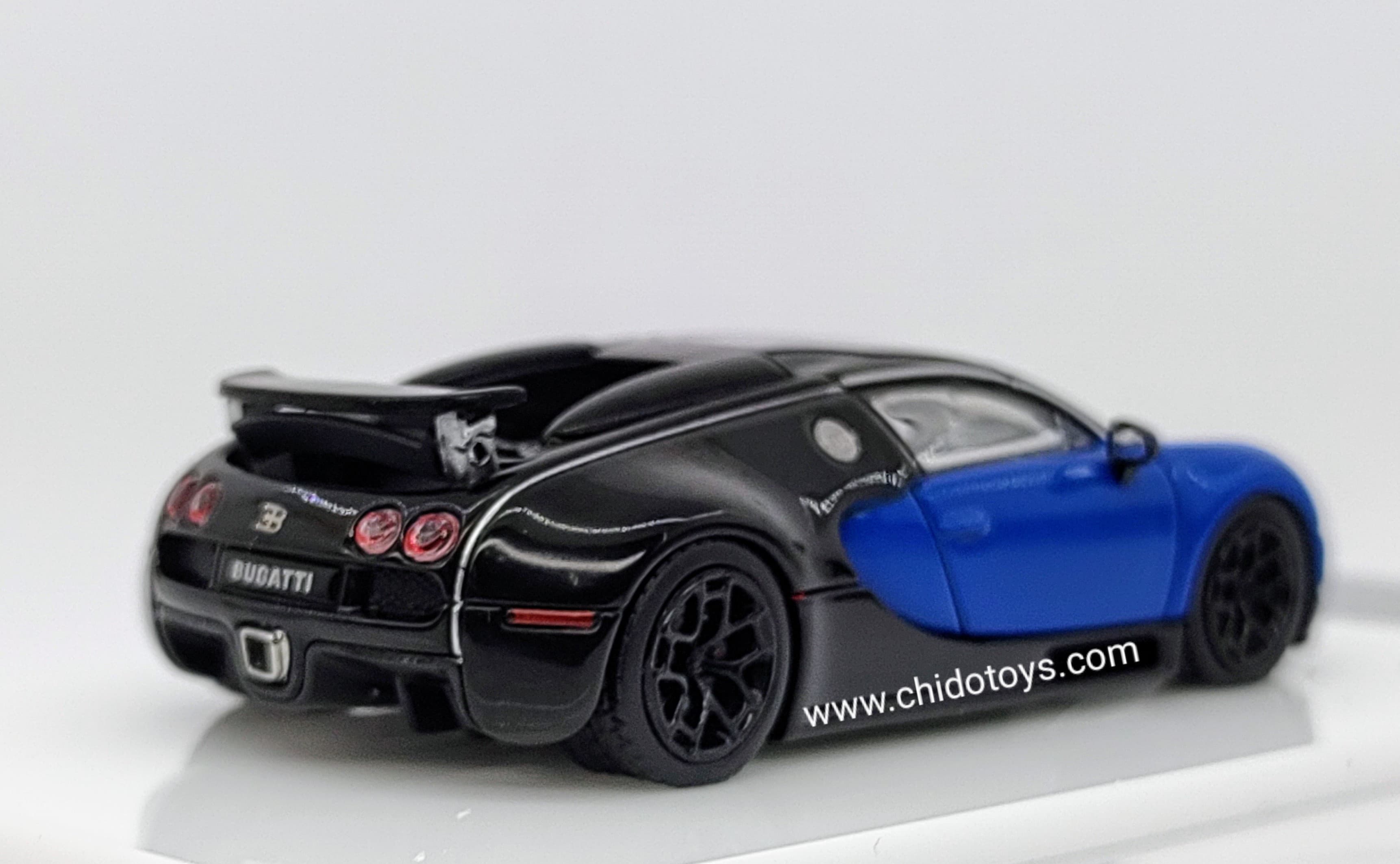 Auto a escala marca Mortal, Modelo Bugatti Veyron Azul - Chido Toys