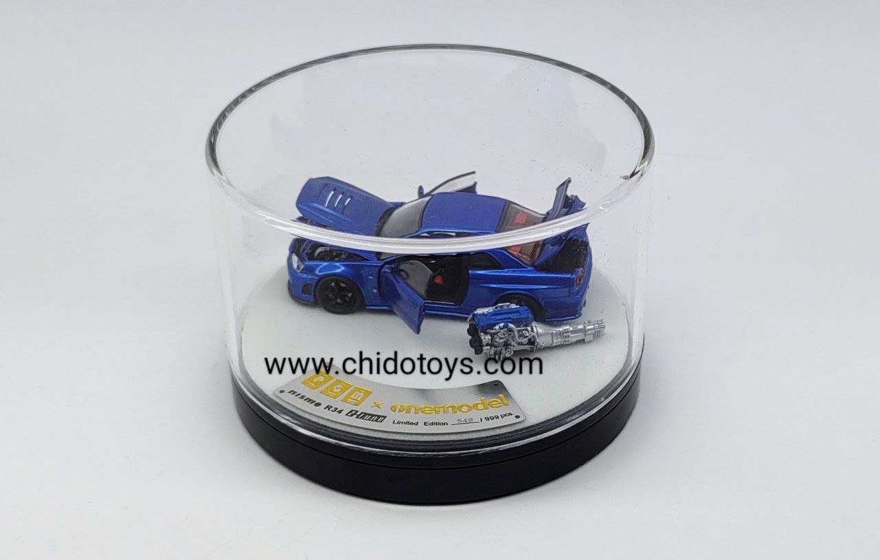 Auto a escala marca PGM, Modelo Nissan Skyline Gt - R R34, edición de Lujo - Chido Toys