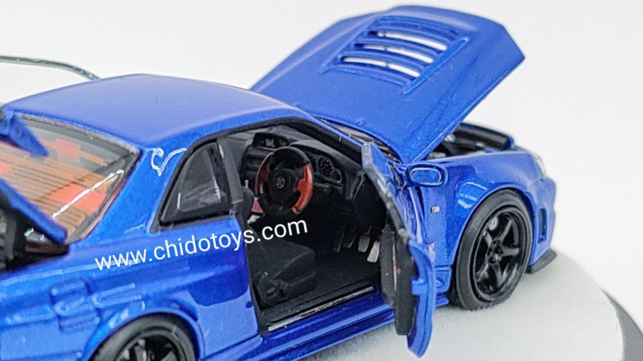 Auto a escala marca PGM, Modelo Nissan Skyline Gt - R R34, edición de Lujo - Chido Toys