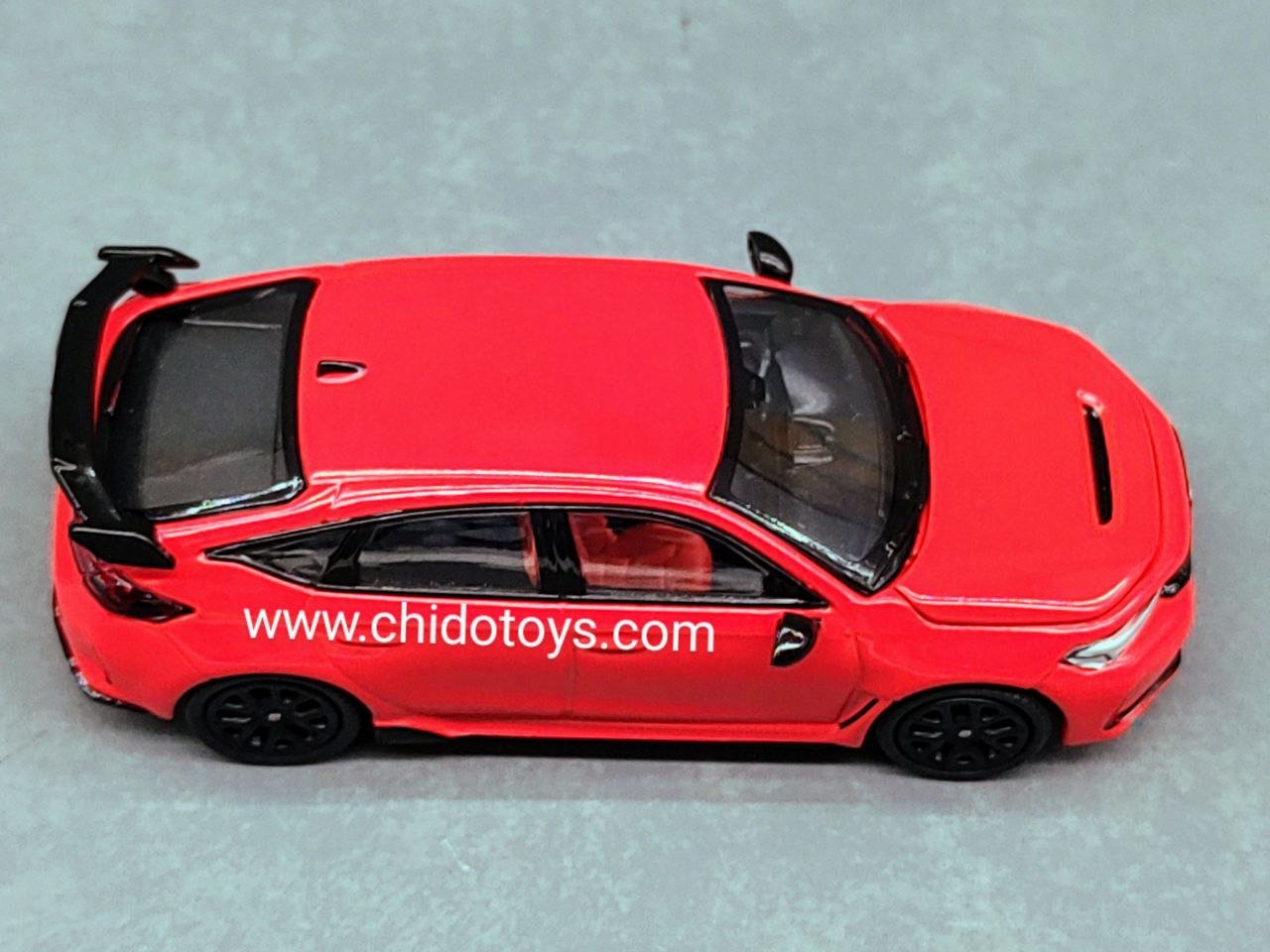 Auto a escala marca Pop Race escala 1/64 modelo Honda Civic Type R. - Chido Toys