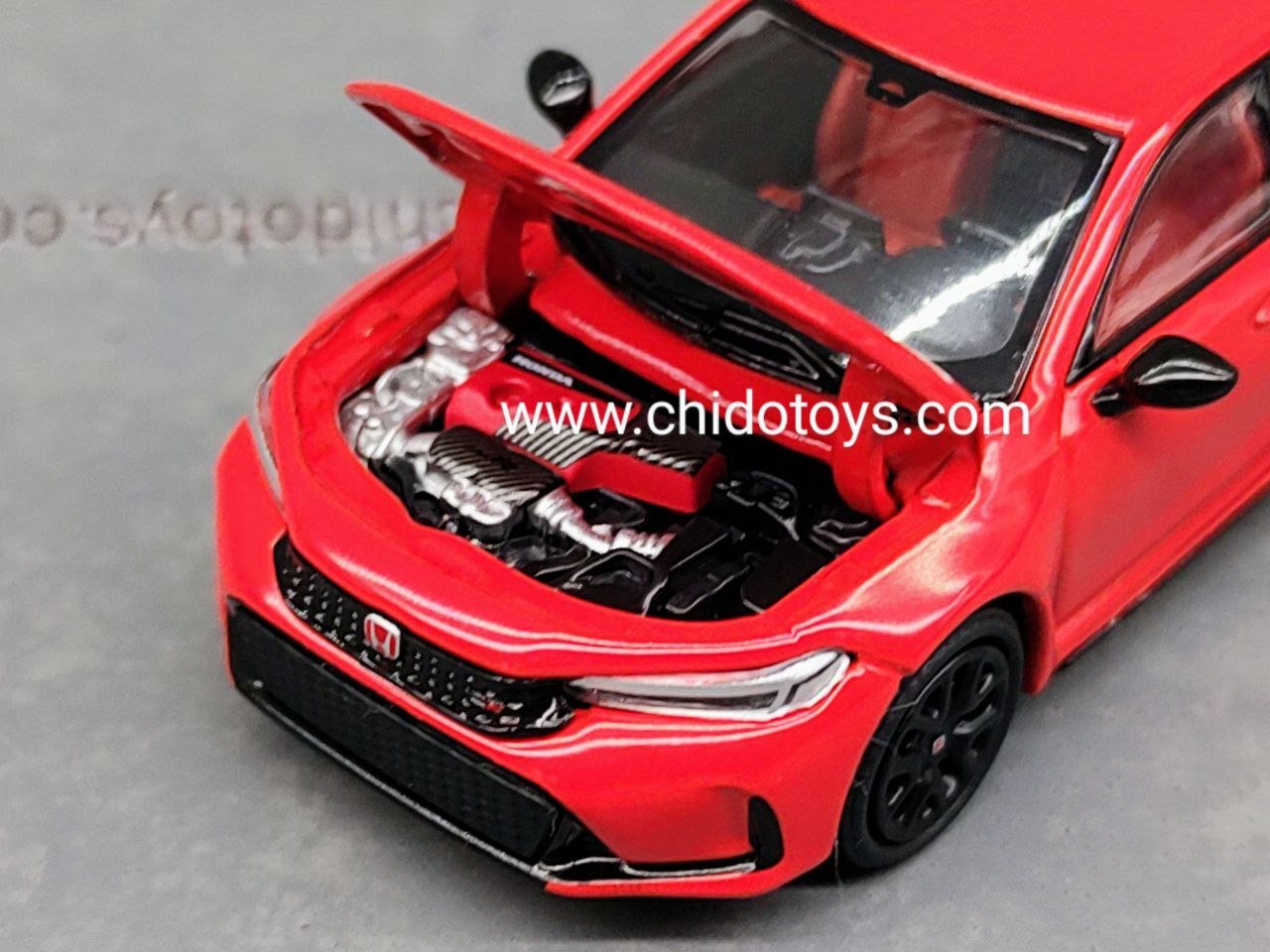 Auto a escala marca Pop Race escala 1/64 modelo Honda Civic Type R. - Chido Toys