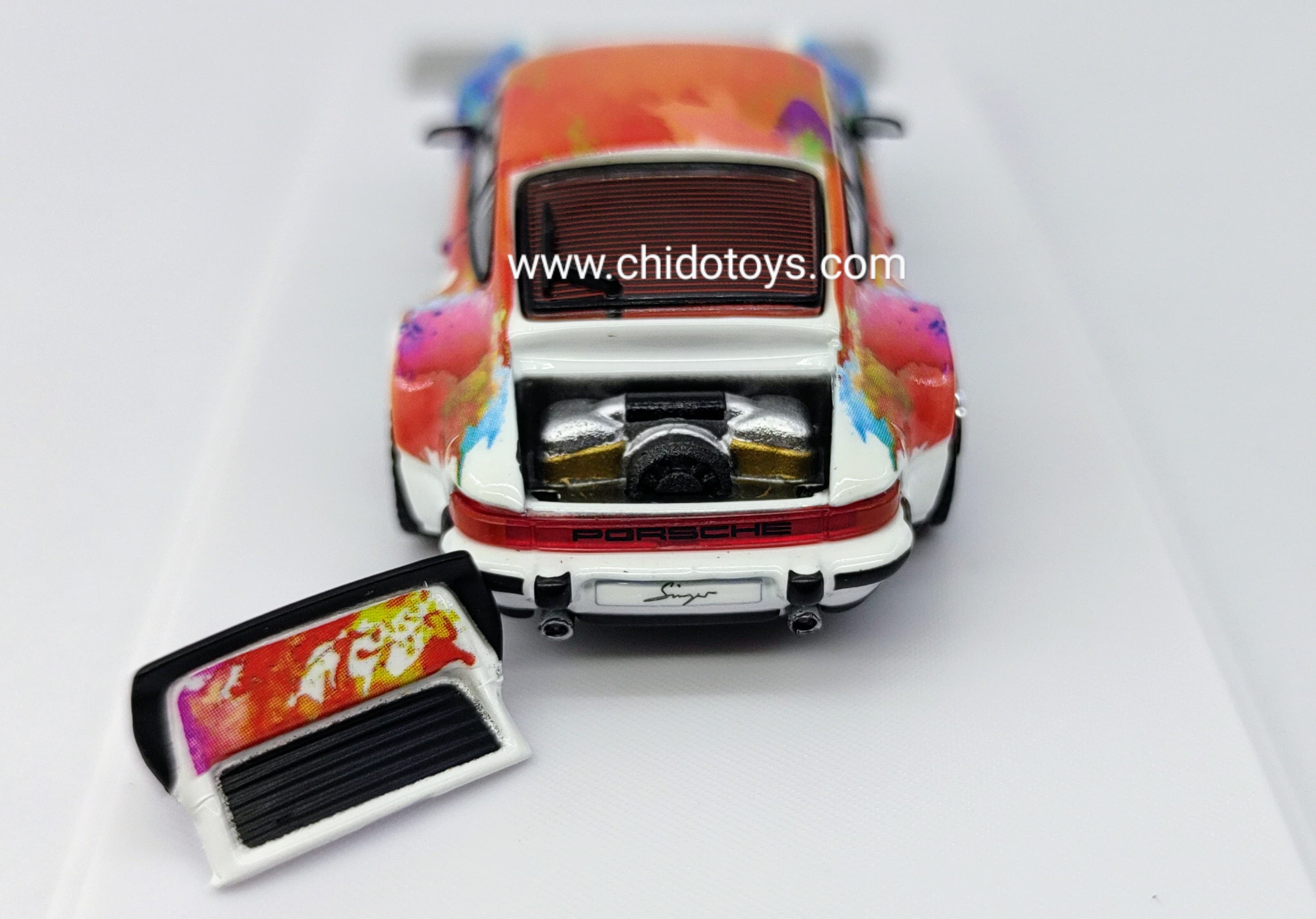 Auto a escala marca Rhino Model, Modelo 1989 Porsche 911 Carrera - Chido Toys