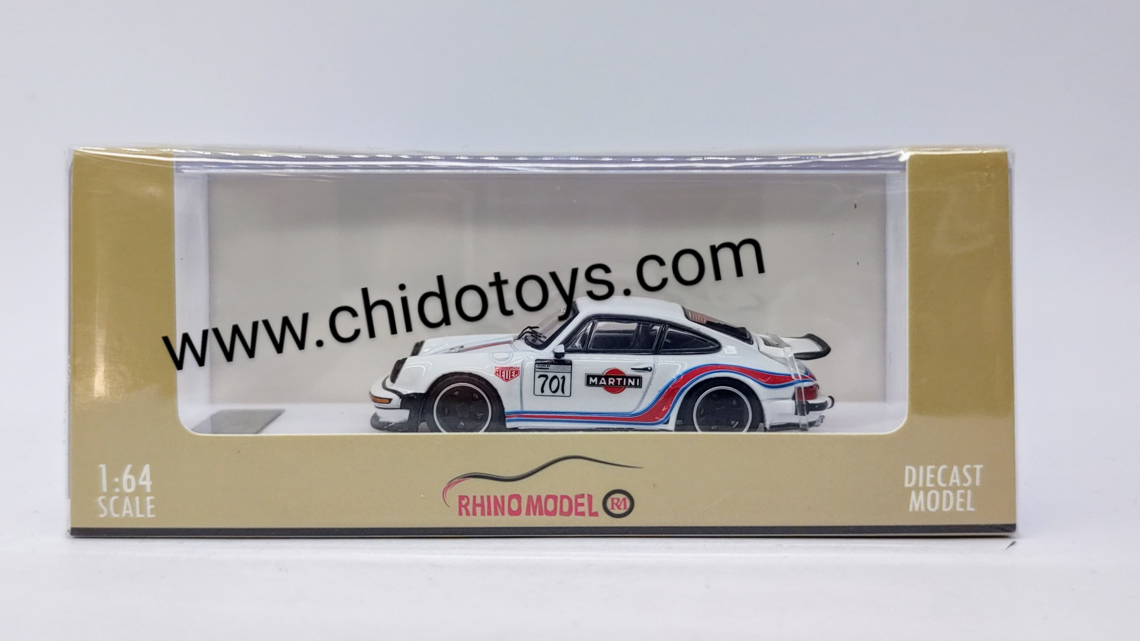 Auto a escala marca Rhino Model, Modelo Singer Turbo Study 930 - Chido Toys