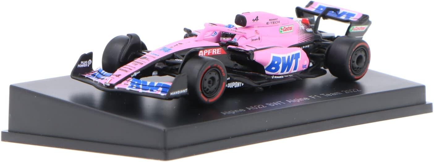 Auto a escala marca Sparky, Modelo Alpine A522 No.14 BWT Fernando Alonso - Chido Toys