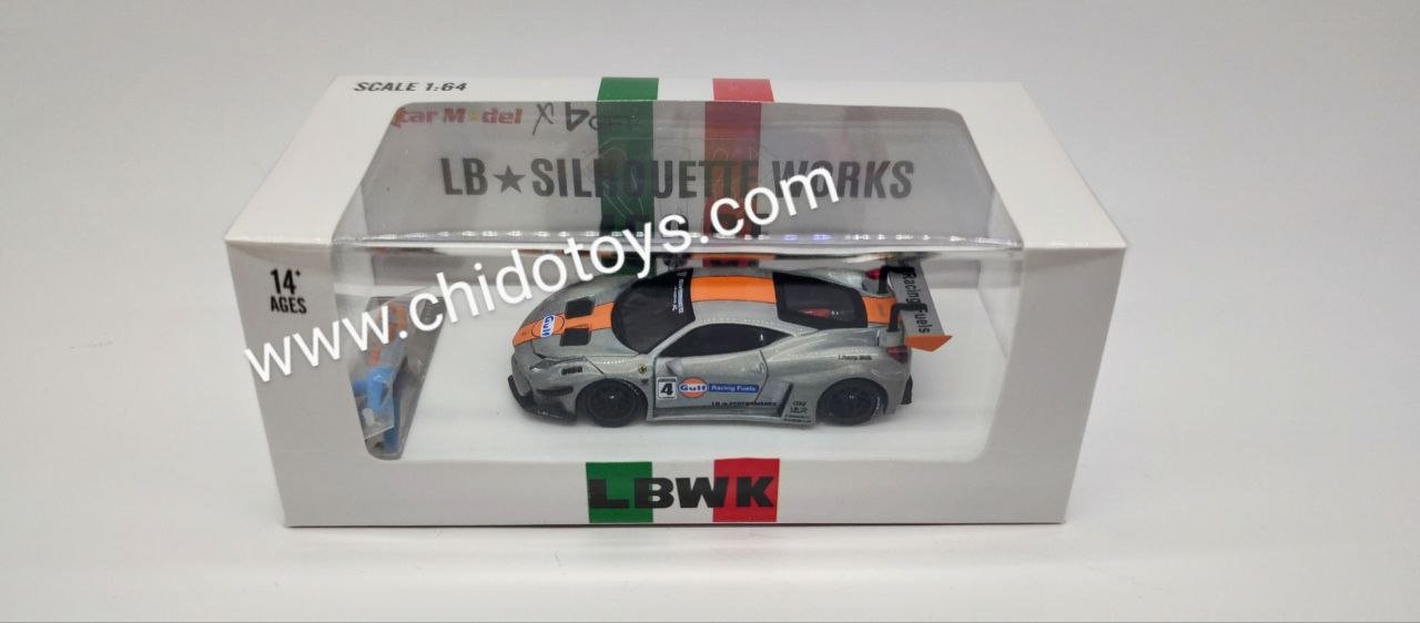 Auto a escala marca Star Model, Modelo LBWK Silhouette Works 458 GT - Chido Toys