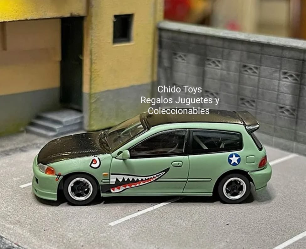 Auto a escala marca Street Weapon Modelo Honda Civic EG6 - Chido Toys