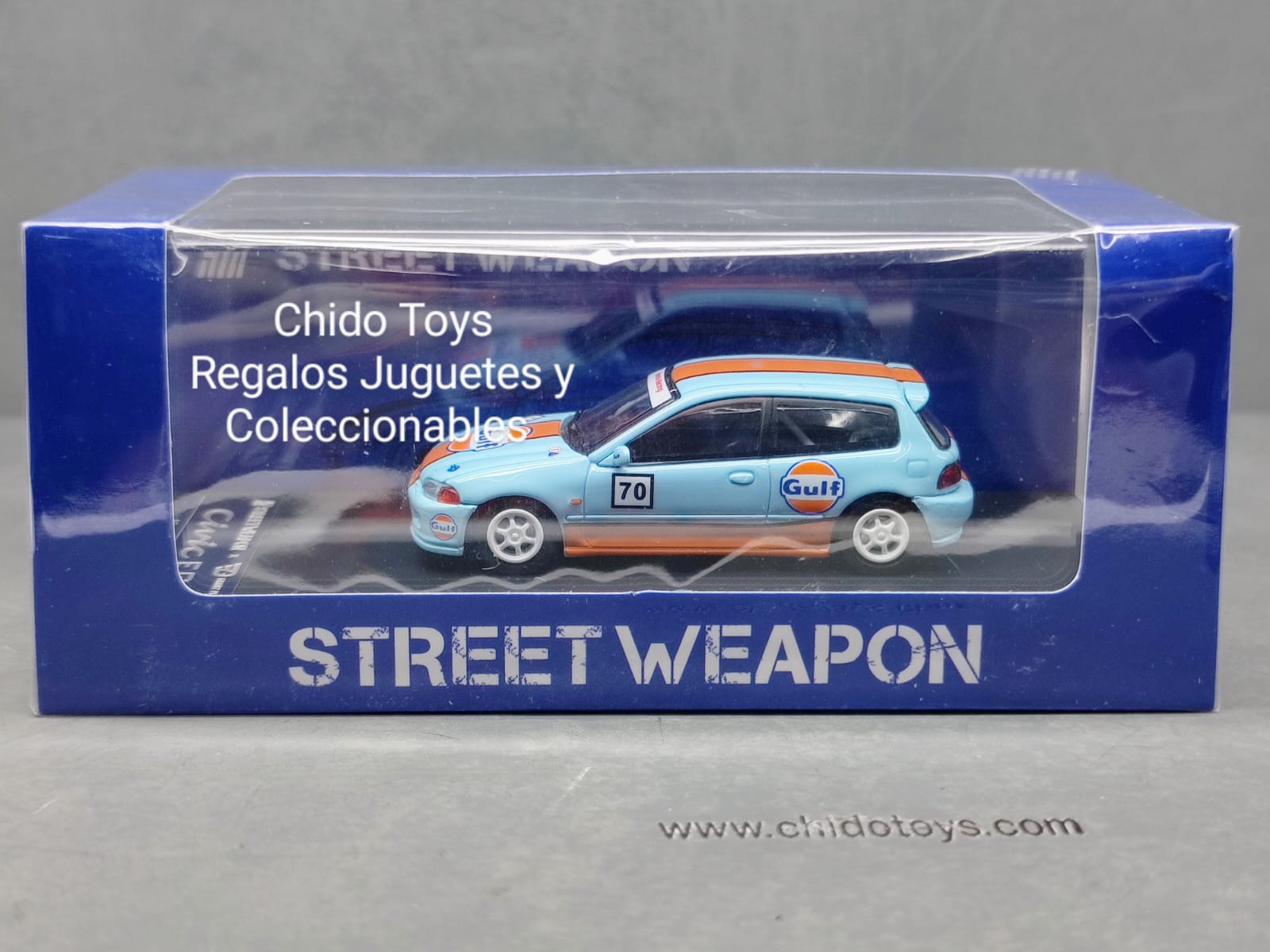 Auto a escala marca Street Weapon Modelo Honda Civic EG6 - Chido Toys