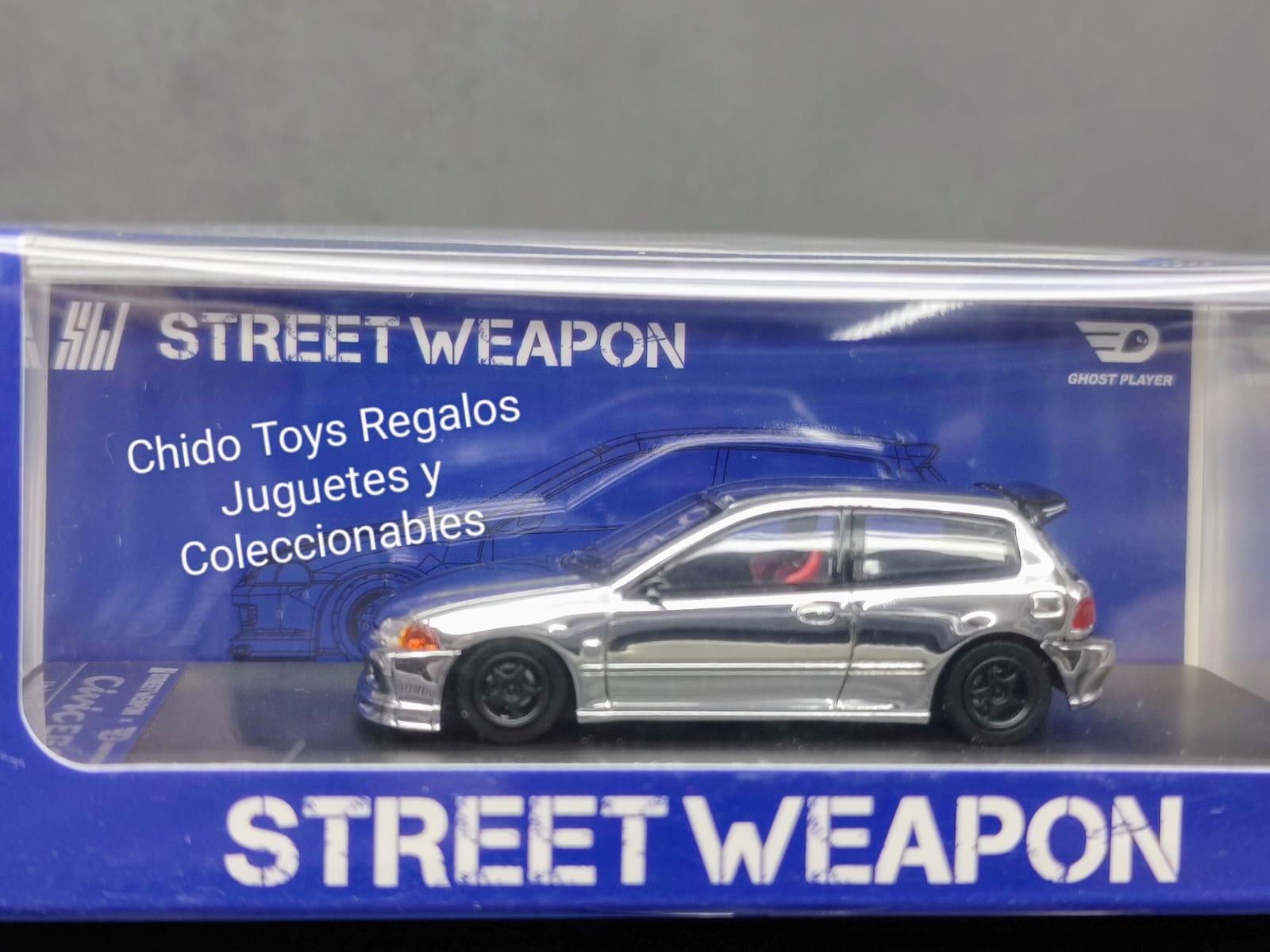 Auto a escala marca Street Weapon Modelo Honda Civic EG6 - Chido Toys