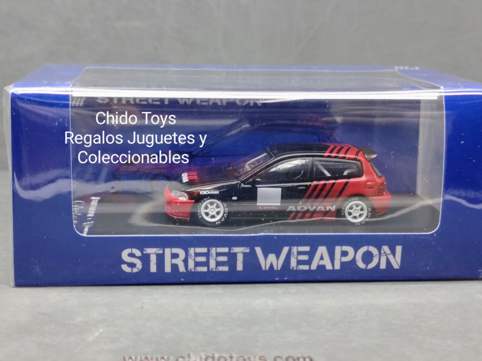 Auto a escala marca Street Weapon Modelo Honda Civic EG6 - Chido Toys