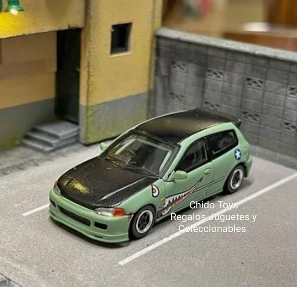 Auto a escala marca Street Weapon Modelo Honda Civic EG6 - Chido Toys