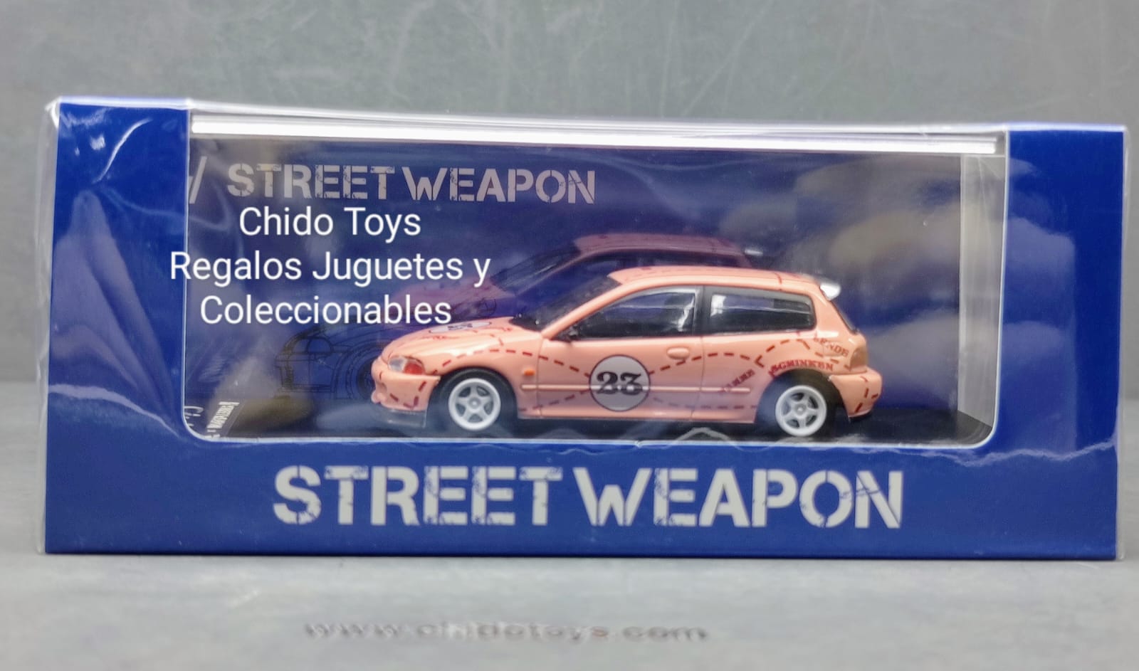 Auto a escala marca Street Weapon Modelo Honda Civic EG6 - Chido Toys