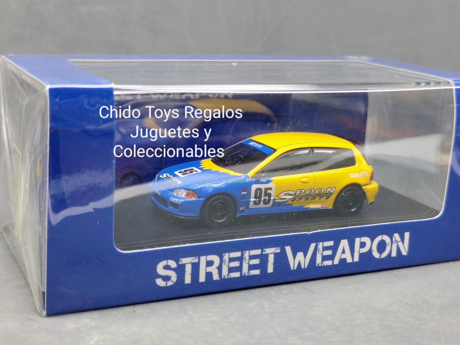 Auto a escala marca Street Weapon Modelo Honda Civic EG6 - Chido Toys