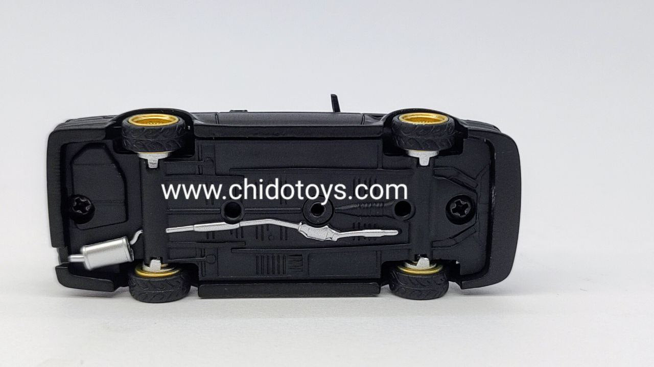 Auto a escala marca Street Weapon, Modelo Toyota AE86 Negro Mate - Chido Toys