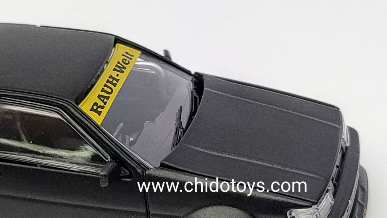 Auto a escala marca Street Weapon, Modelo Toyota AE86 Negro Mate - Chido Toys