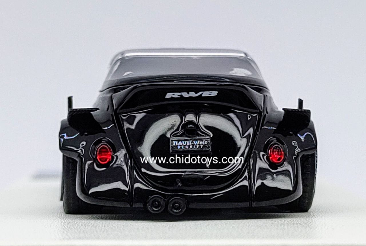 Auto a escala marca Time Micro, Modelo Beetle Negro - Chido Toys