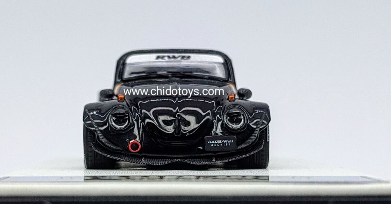 Auto a escala marca Time Micro, Modelo Beetle Negro - Chido Toys