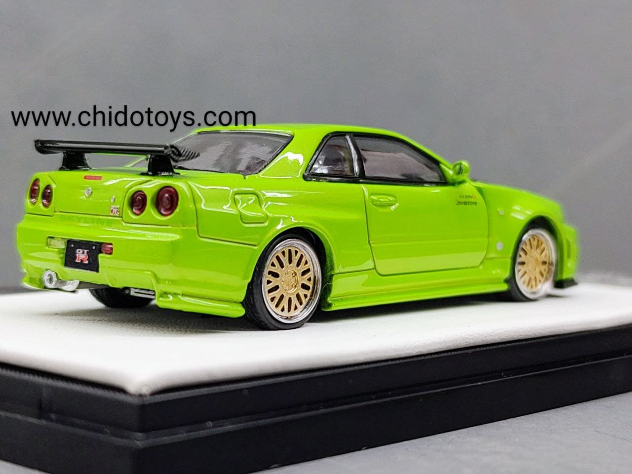 Auto a escala marca Time Micro, Modelo GT - R R34 - Chido Toys