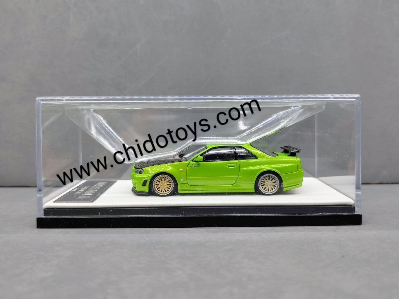 Auto a escala marca Time Micro, Modelo GT - R R34 - Chido Toys