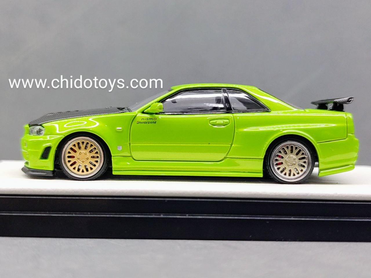 Auto a escala marca Time Micro, Modelo GT - R R34 - Chido Toys