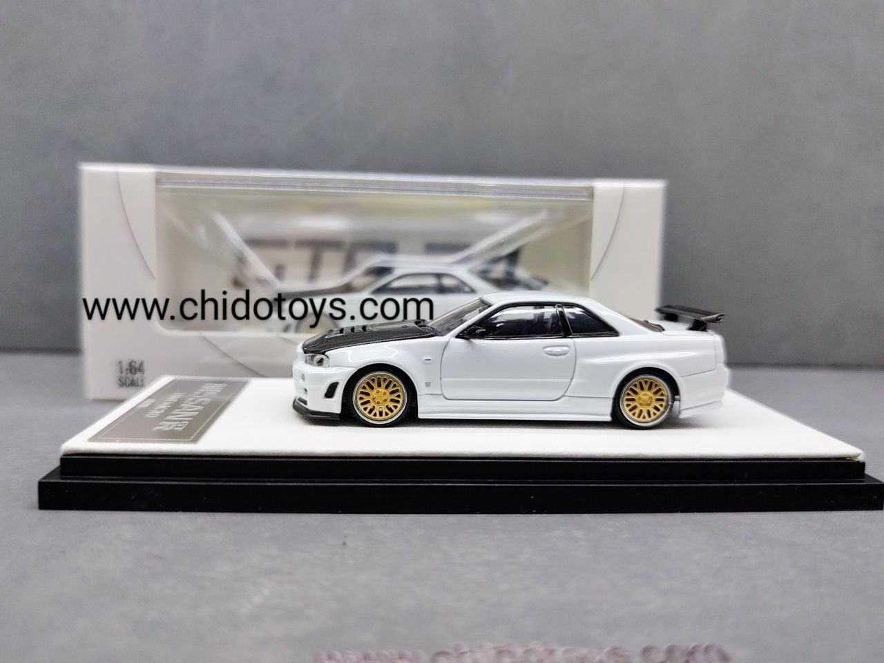 Auto a escala marca Time Micro, Modelo GT - R R34 - Chido Toys