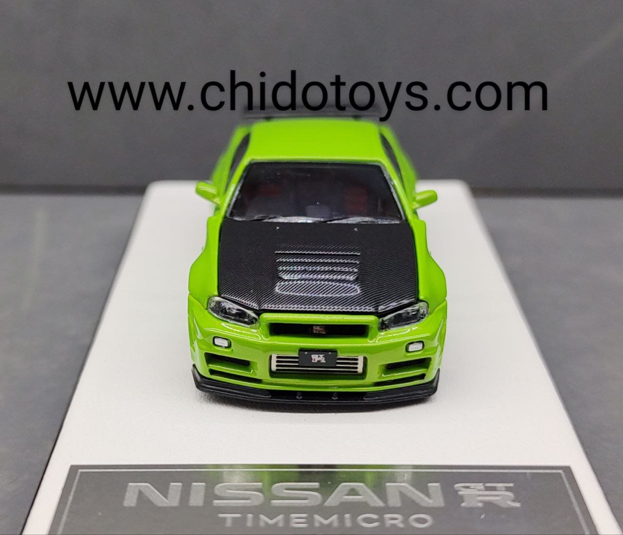 Auto a escala marca Time Micro, Modelo GT - R R34 - Chido Toys