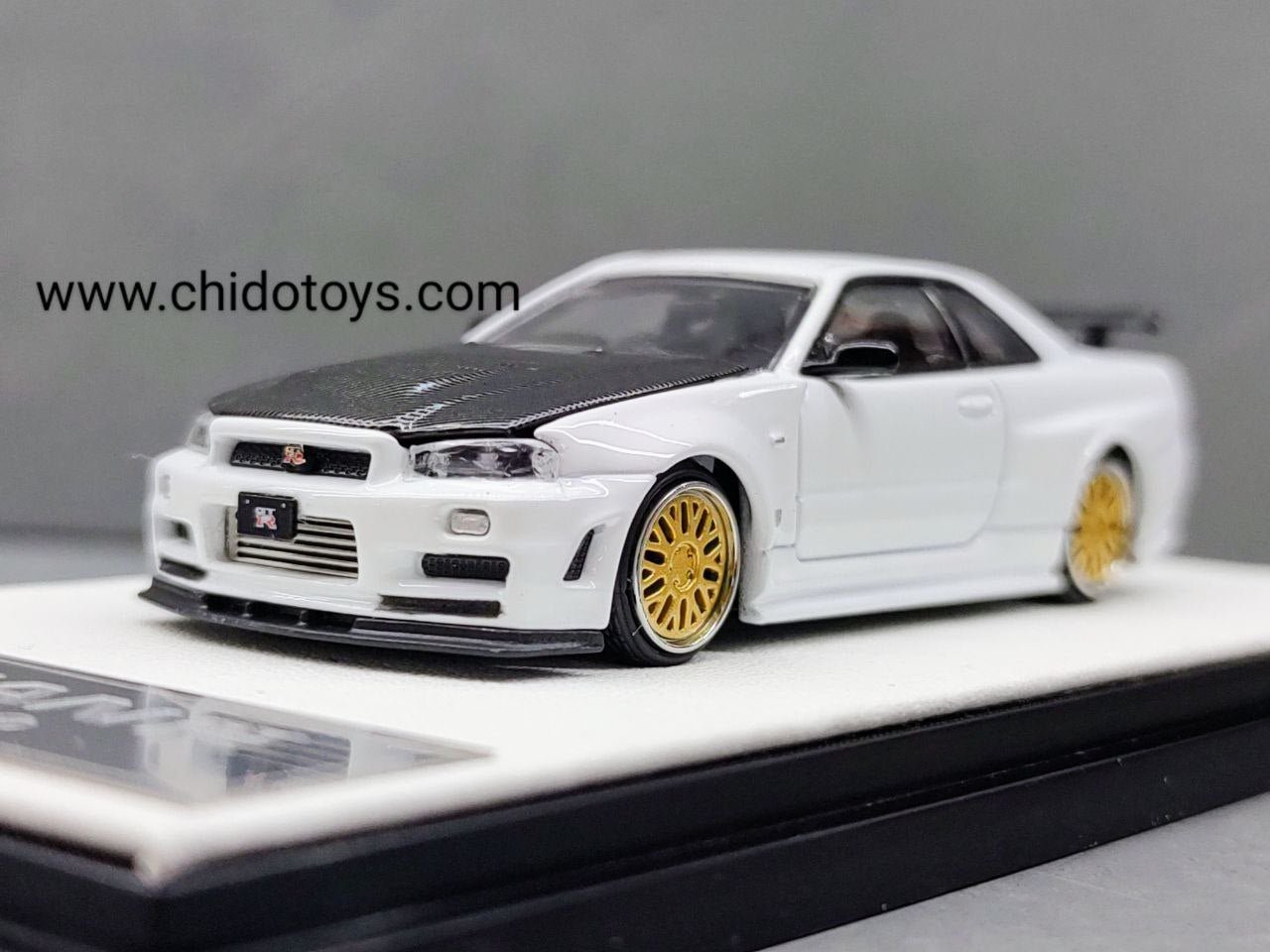 Auto a escala marca Time Micro, Modelo GT - R R34 - Chido Toys